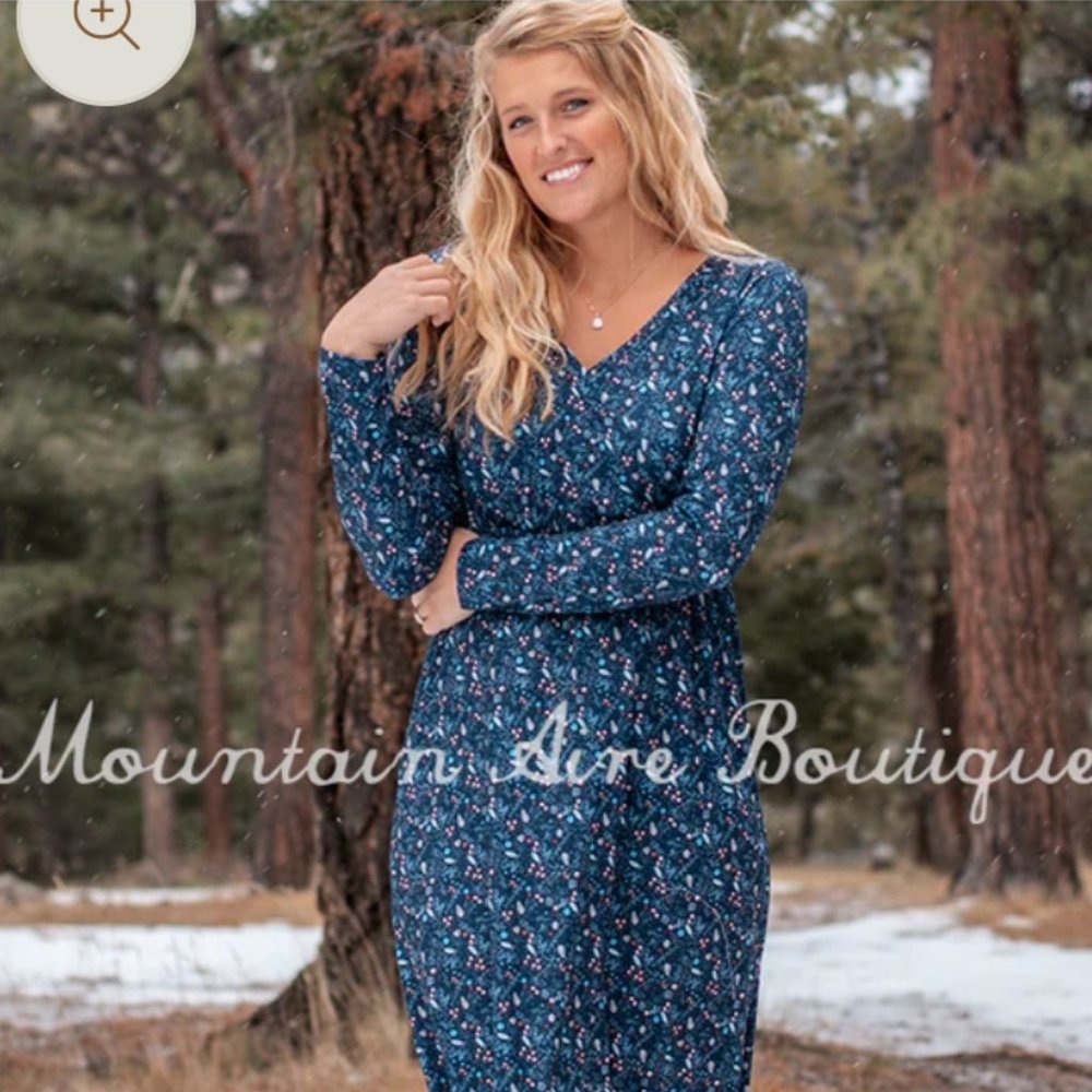 Mountain Aire Boutique nursing friendly maxi dress